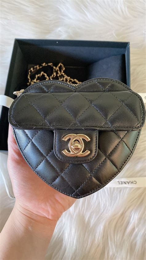 chanel heart solo|My Honest Review: The Chanel Heart bag .